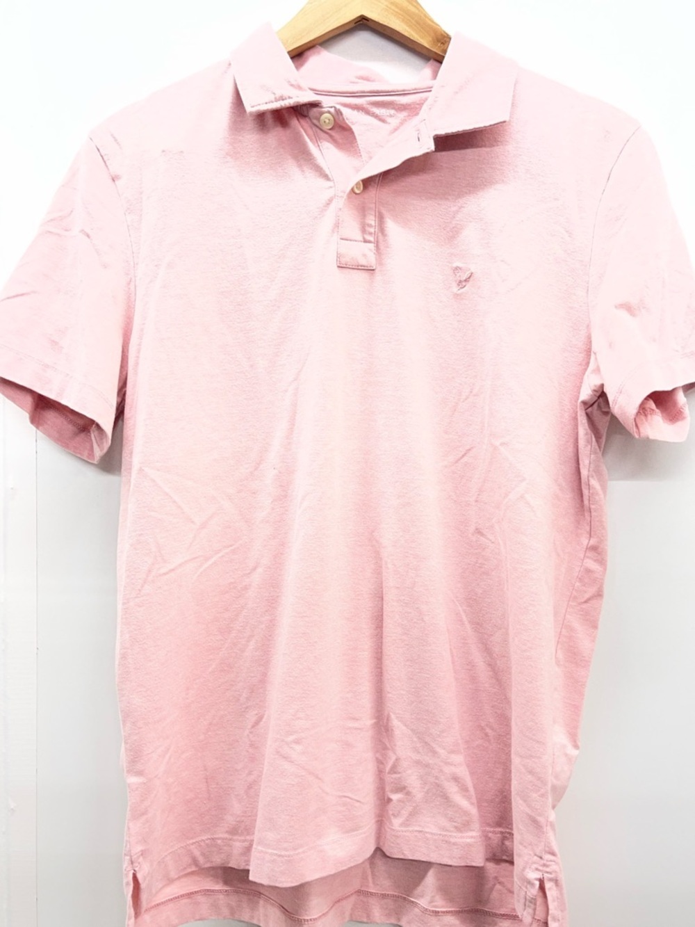 American‎ Eagle Outfitters Pale Pink Men’s Polo Shirt